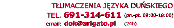 T�umacz du�ski - Telefon: 691 314 611